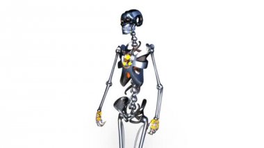3d cg işleme bir yürüyen robot
