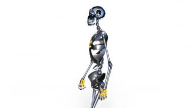 3d cg işleme bir yürüyen robot