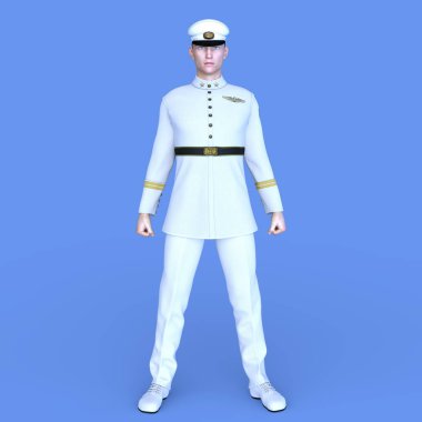 bir asker 3d cg render