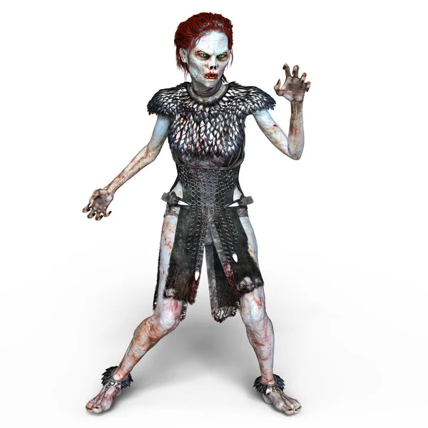 3D CG rendering of a female zombie — Stock Photo, Image