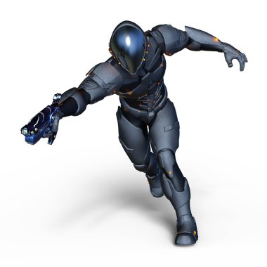 bir cyborg 3d cg render