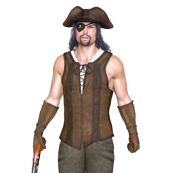 3D CG візуалізація піратів — стокове фото