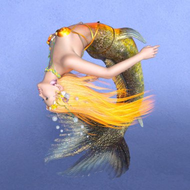 Deniz kızı 3d cg render