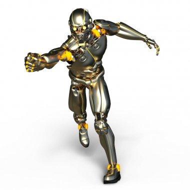 3d cg işleme bir robot