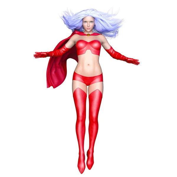 3D CG rendering of a super woman — Stock Photo, Image