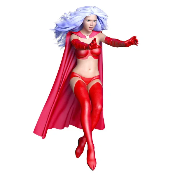 3D CG rendering of a super woman — Stock Photo, Image