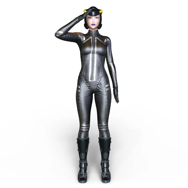 3D CG rendering of a super woman — Stock Photo, Image