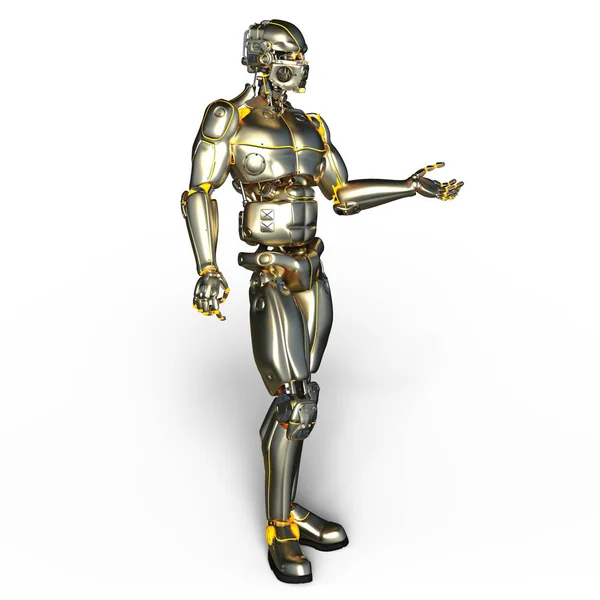 Representación 3D CG de un robot — Foto de Stock