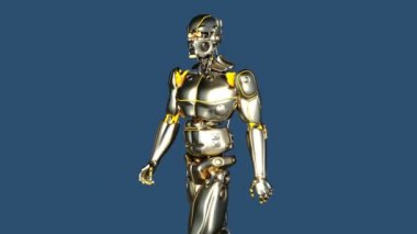 3d cg işleme bir yürüyen robot