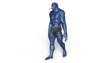 yürüyen bir canavar 3d cg işleme