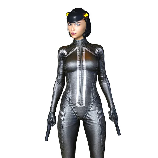 3D CG rendering of a super woman — Stock Photo, Image