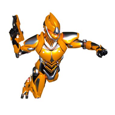 bir cyborg 3d cg render