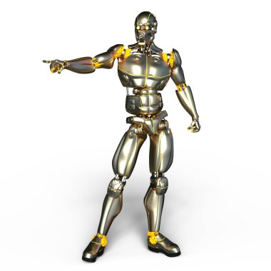 3d cg işleme bir robot