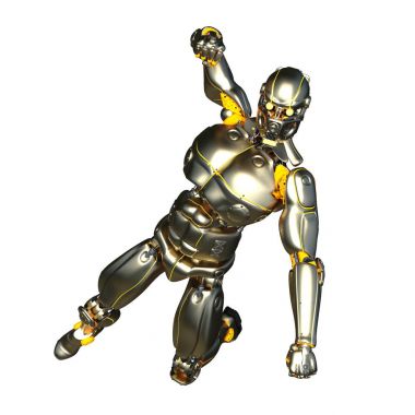 3d cg işleme bir robot