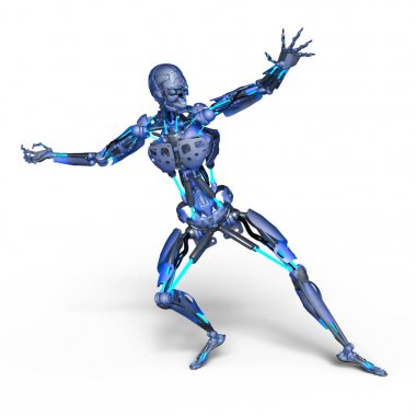 3d cg işleme bir robot