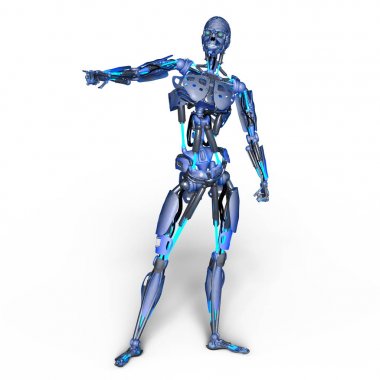 3d cg işleme bir robot