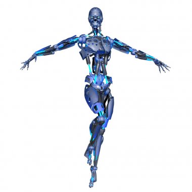 3d cg işleme bir robot