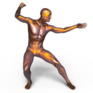 bir cyborg 3d cg render