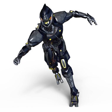 bir cyborg 3d cg render