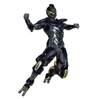 bir cyborg 3d cg render