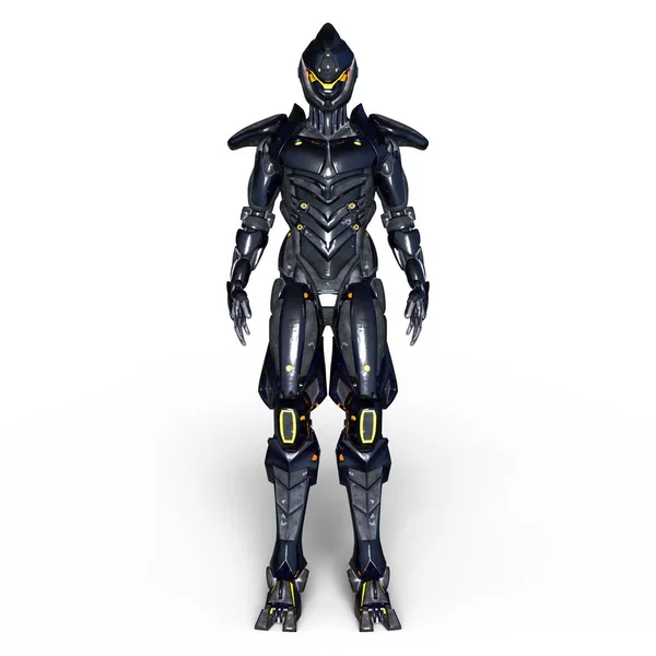 Representación 3D CG de un cyborg — Foto de Stock