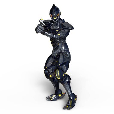 bir cyborg 3d cg render