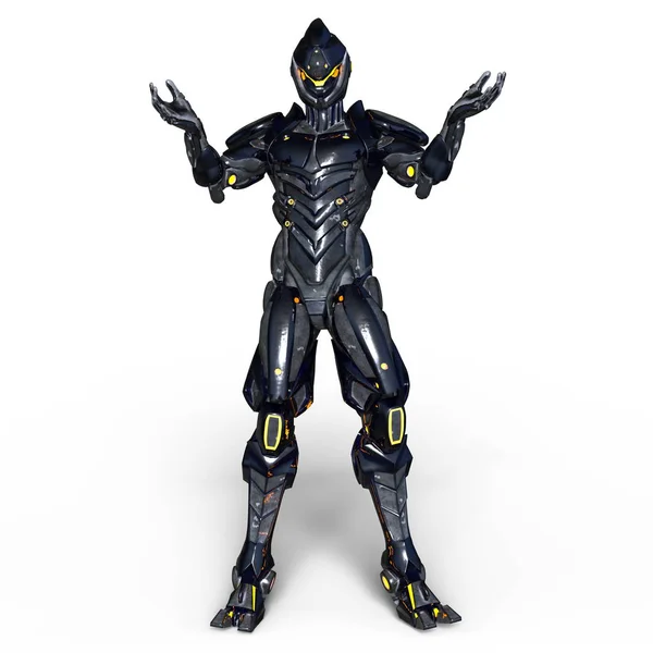 Representación 3D CG de un cyborg —  Fotos de Stock