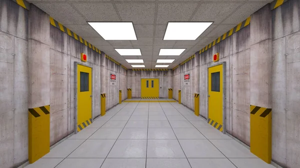 Rendu 3D CG du passage de l'ascenseur — Photo