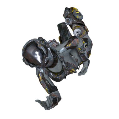 bir cyborg 3d cg render