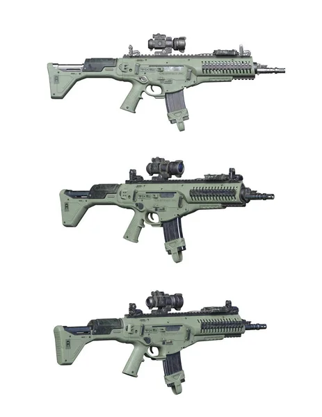 Rendu 3D CG du fusil d'assaut — Photo