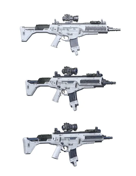 3D CG renderização do rifle de assalto — Fotografia de Stock
