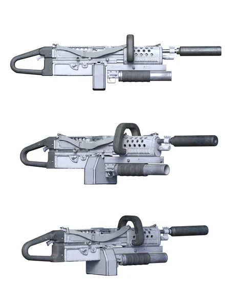 3D CG representación de las armas de fuego — Foto de Stock