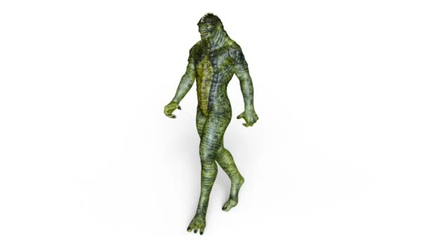 3D rendu 3D d'un monstre marchant 
