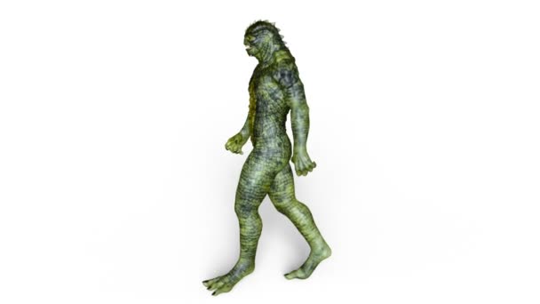 3D rendu 3D d'un monstre marchant 