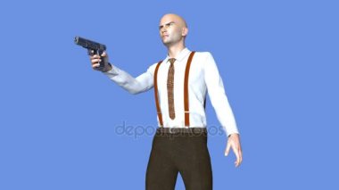 yürüyen bir genç adam 3d cg render