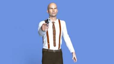 yürüyen bir genç adam 3d cg render