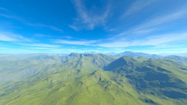 dağ aralığının 3d cg işleme