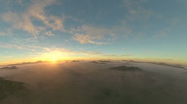 dağ aralığının 3d cg işleme