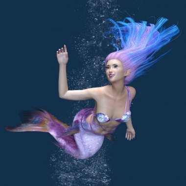 Deniz kızı 3d cg render