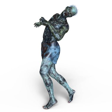 3d cg işleme bir zombi