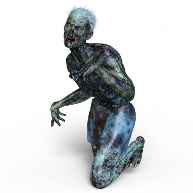 3d cg işleme bir zombi