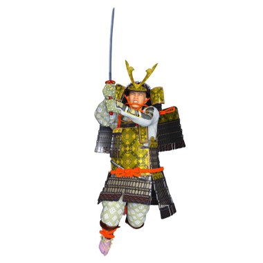 3d cg işleme bir samuray savaşçı