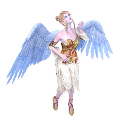 bir meleğin 3d cg işleme