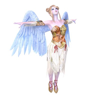 bir meleğin 3d cg işleme