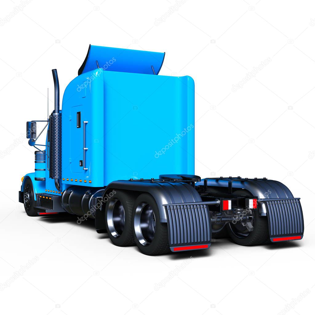 3D CG rendering of a trailer