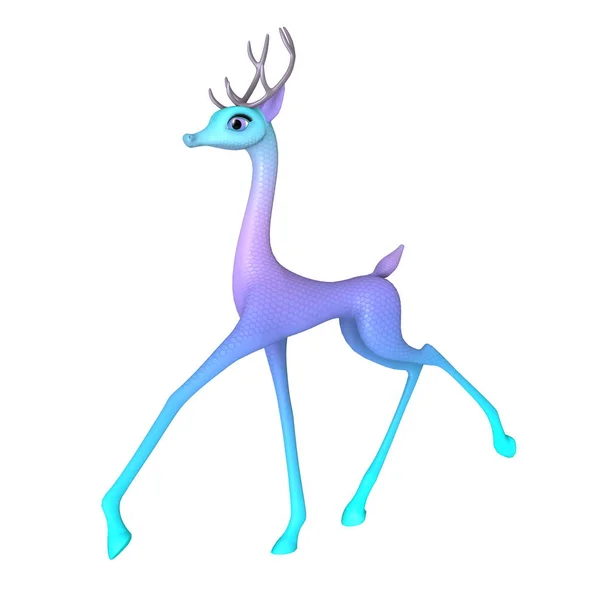3D CG renderização de uma rena — Fotografia de Stock