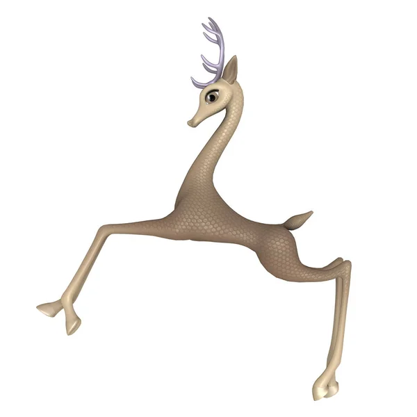 Representación 3D CG de un reno — Foto de Stock