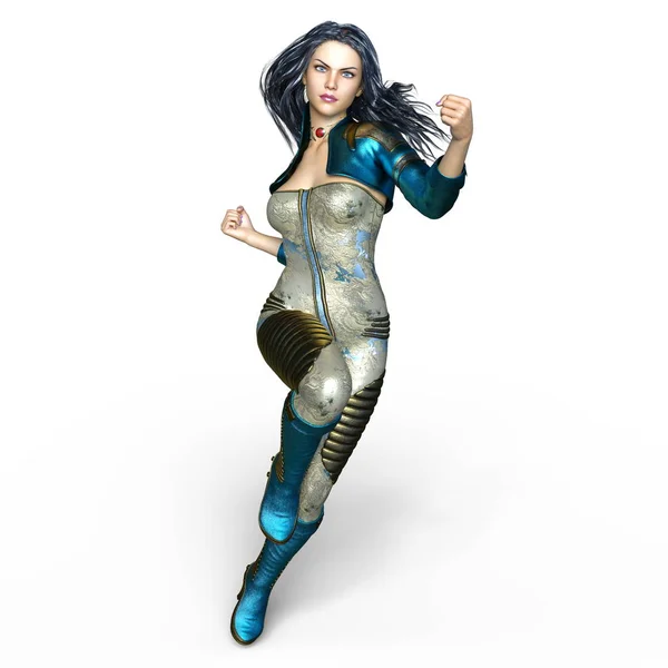 3D CG rendering of a super woman — Stock Photo, Image