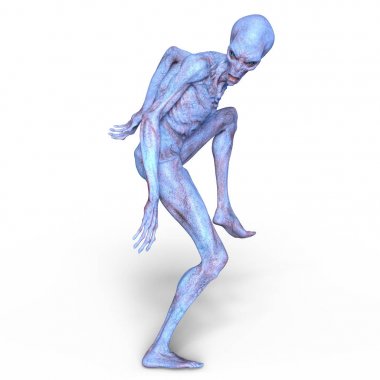 bir uzaylı 3d cg işleme