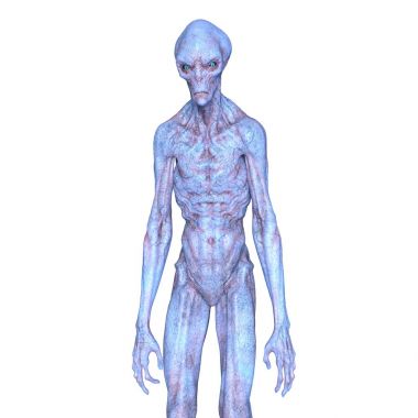 bir uzaylı 3d cg işleme